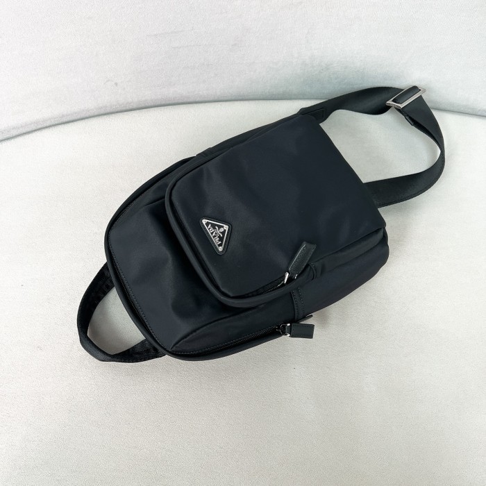 Re-Nylon And Saffiano Leather Backpack“27*20*8CM”-078=