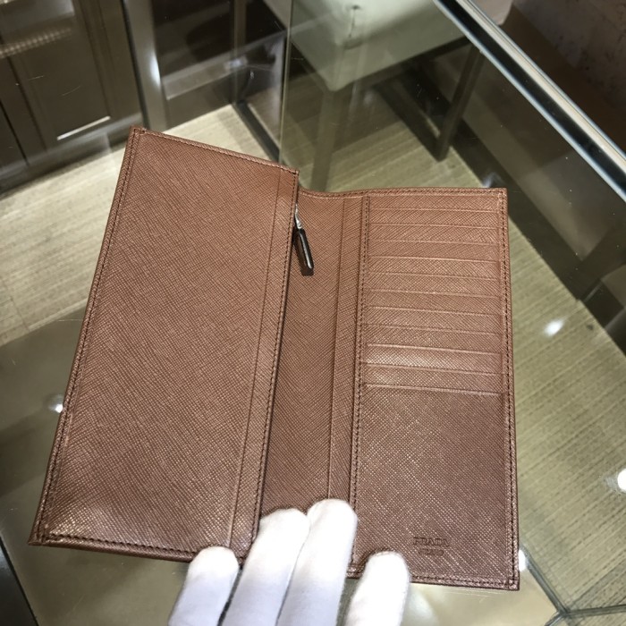 Saffiano Leather Wallet“19*9.5CM”-054=