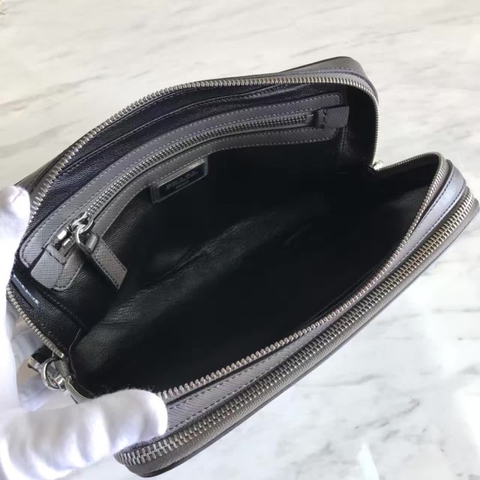 Saffiano Travel Zip Pouch“23.5*15.5*6CM”-059=