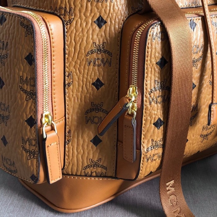 Brandenburg Backpack in Visetos Cognac“38*28*13CM”-063=