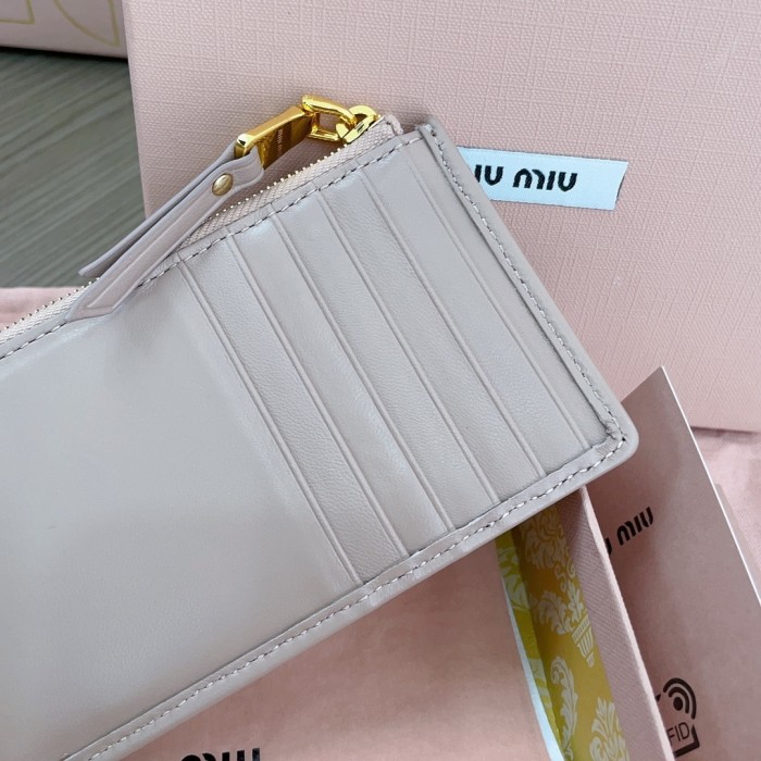 Matelassé Nappa Leather Wallet“15*8CM”-072=