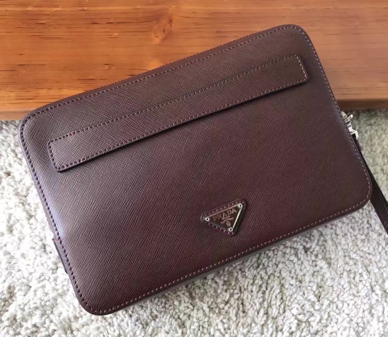 Saffiano Travel Zip Pouch“23.5*15.5*6CM”-059=