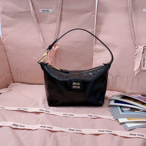 Palisander Naplak Patent Leather Pouch“25.5*19*14*10CM”-046=