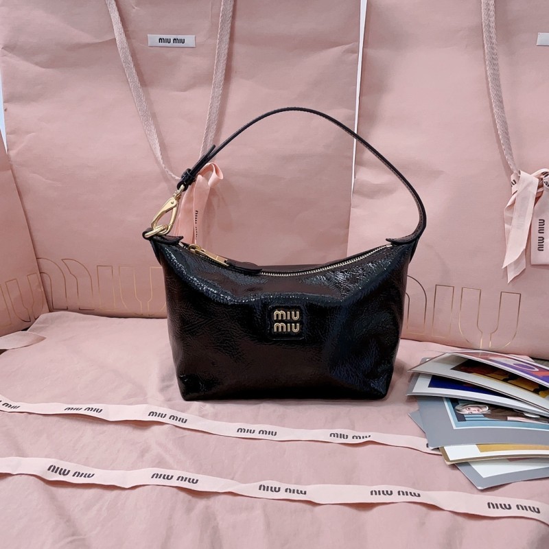 Palisander Naplak Patent Leather Pouch“25.5*19*14*10CM”-046=