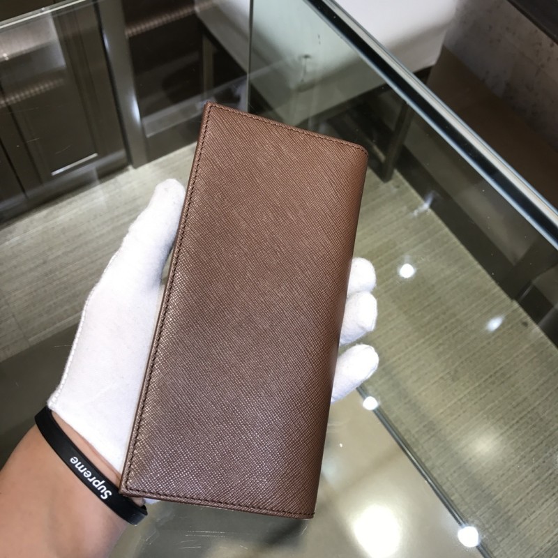 Saffiano Leather Wallet“19*9.5CM”-054=