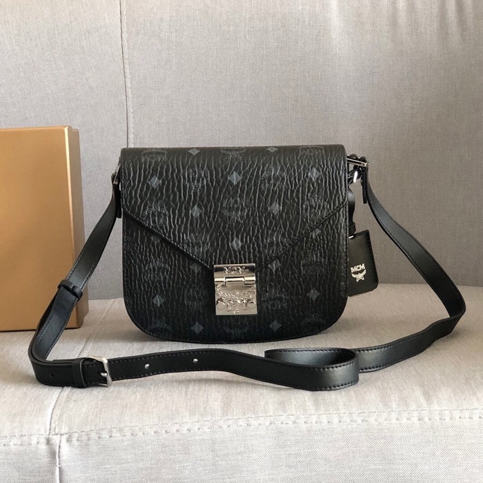 Cognac Visetos Coated Canvas and Leather Patricia Crossbody Ba“21*19*8CM”-062=
