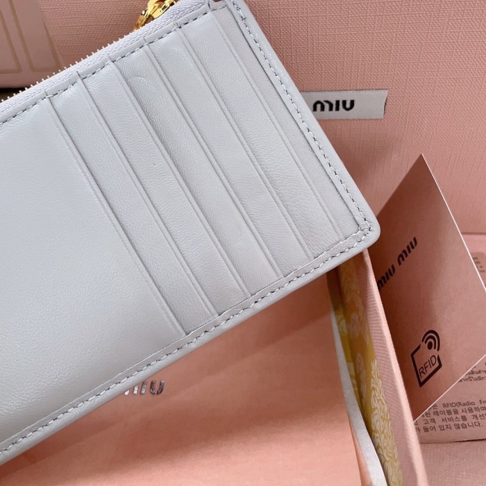 Matelassé Nappa Leather Wallet“15*8CM”-072=