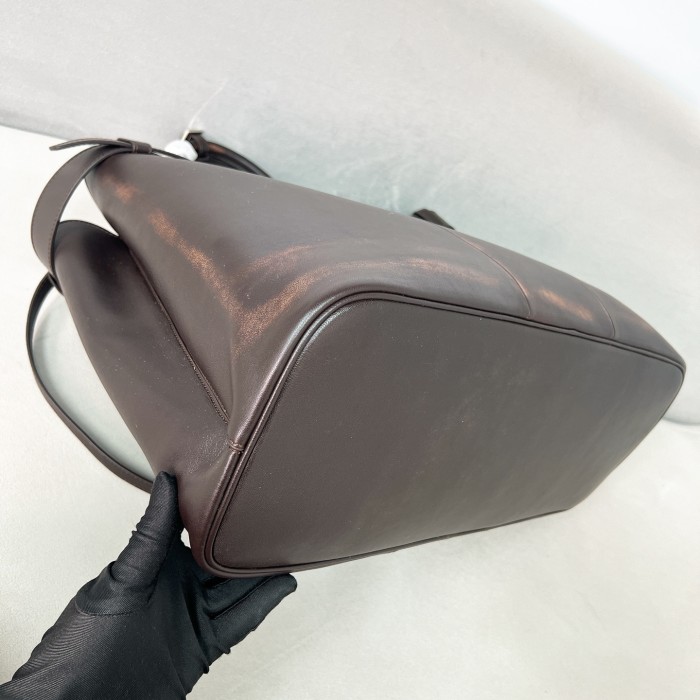Buckle Leather Handbag With Double Belt“48*34*18CM”-0871=