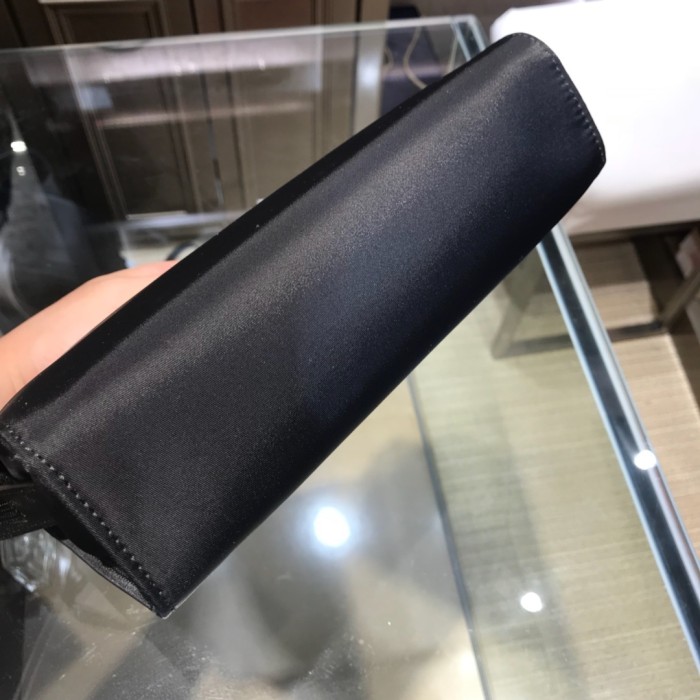 Black Re-Nylon Clutch Document Holder“23*16*7CM”-005=