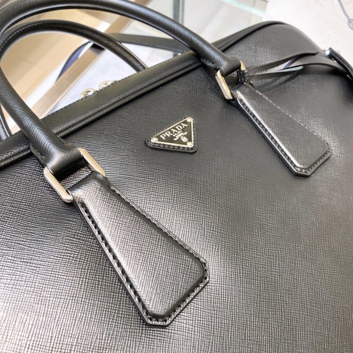 Saffiano Leather Briefcase“36*28*6.5CM”-0061=