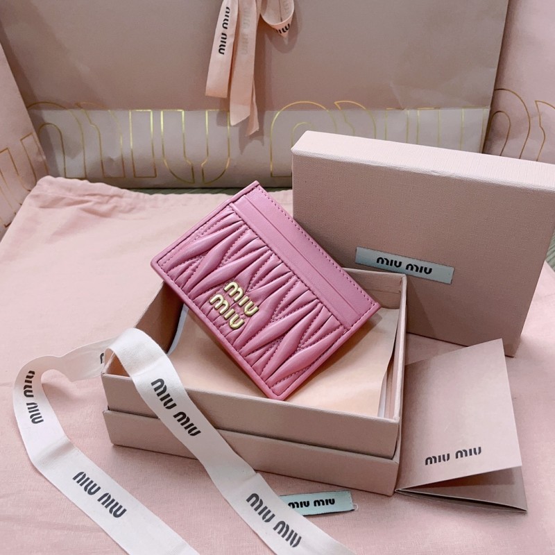 Matelassé Nappa Leather Card Holder“10.5*8CM”-002=