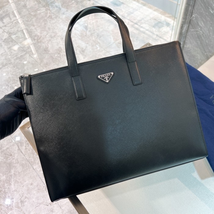 Saffiano Leather Briefcase“40*30*9CM”-0051=