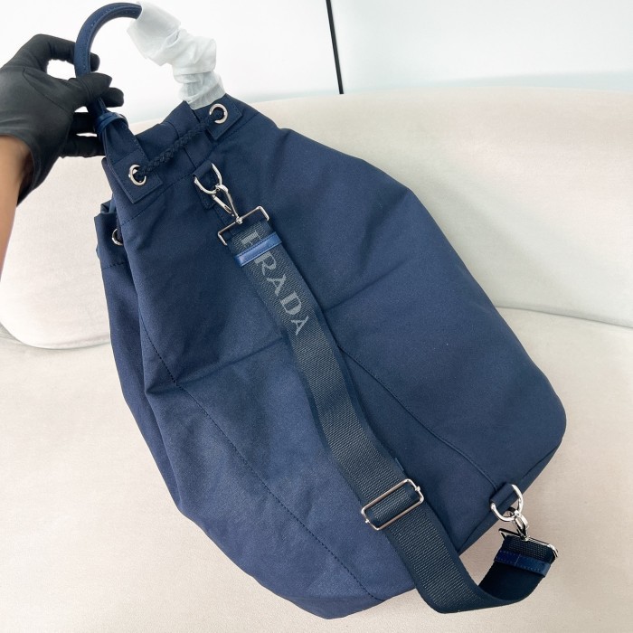 Linen blend drawstring duffel bag“55*34*34CM”-089=