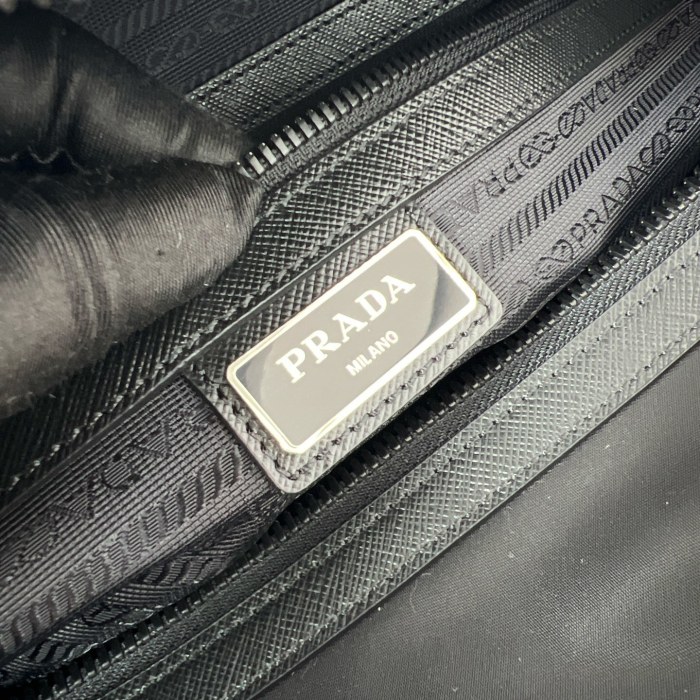 Re-Nylon and Saffiano leather duffel bag“45*27*23CM”-0061=
