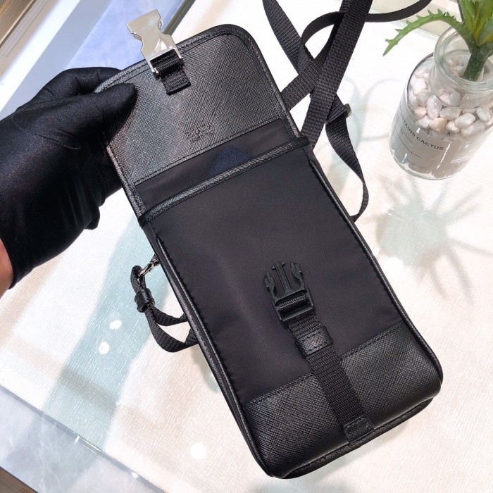 Re-Nylon And Leather Smartphone Case“19*12*2.5CM”-054=
