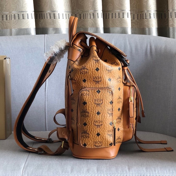 Brandenburg Backpack in Visetos Cognac“38*28*13CM”-063=