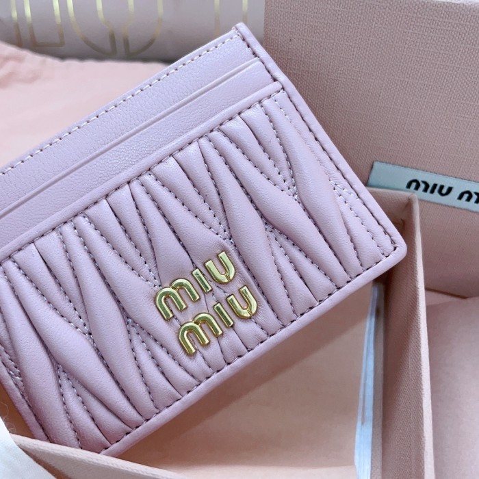 Matelassé Nappa Leather Card Holder“10.5*8CM”-002=
