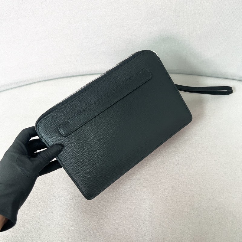 Saffiano leather pouch“26.5*17*5CM”-058=