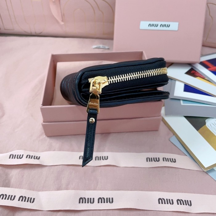 Small Matelassé Nappa Leather Wallet“10*10CM”-053=