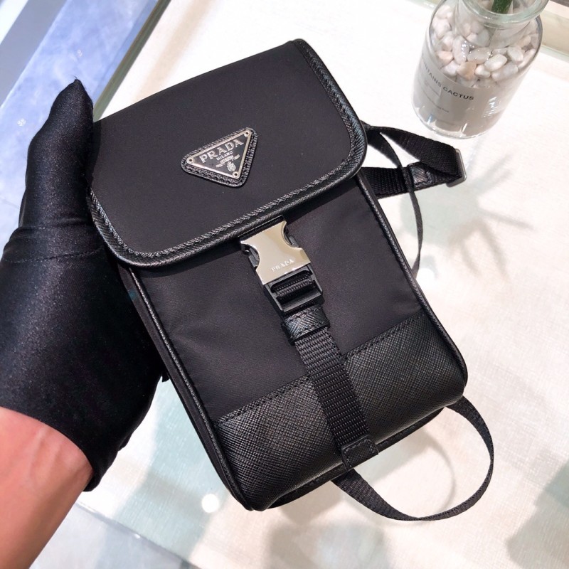 Re-Nylon And Leather Smartphone Case“19*12*2.5CM”-054=
