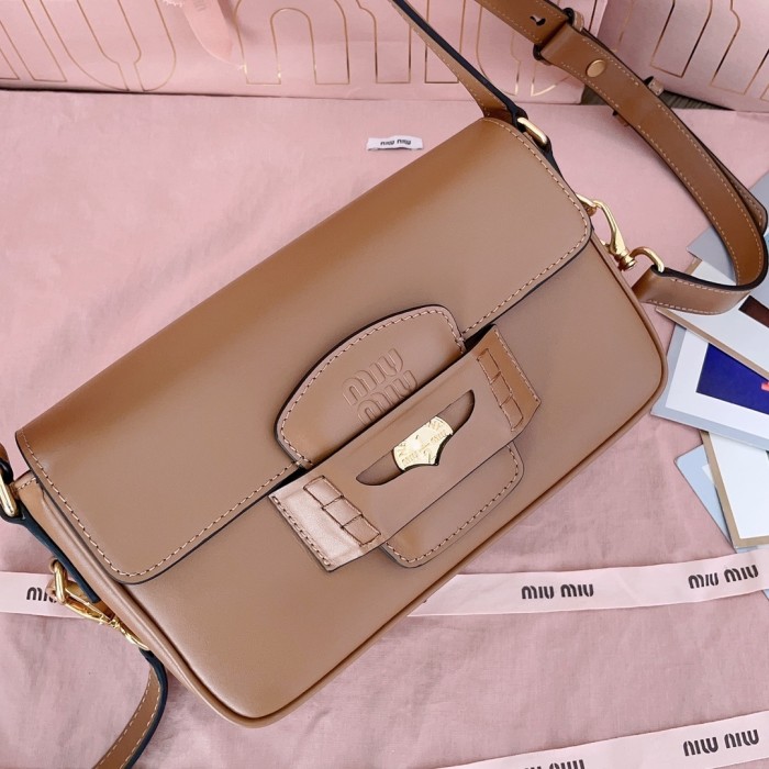 Nappa Leather Shoulder Bag“23*13.5*5CM”-039=