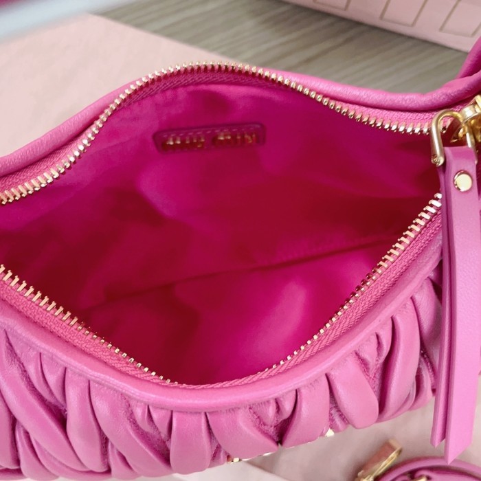 Wander Matelassé Nappa Lleather Hobo Bag“23*13*7CM”-059=