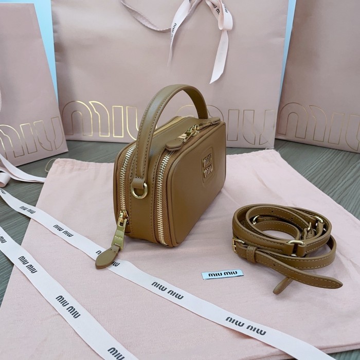 Leather Shoulder Bag“18*9.5*6.5CM”-068=
