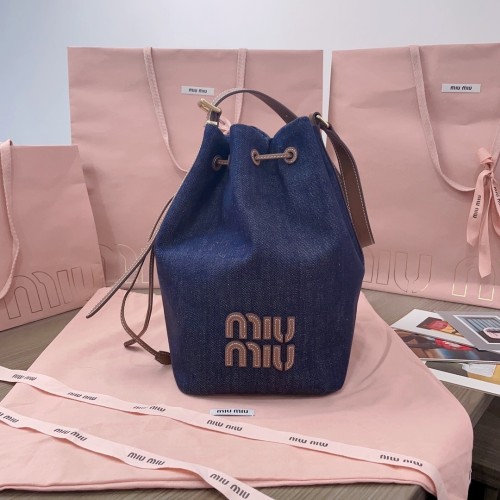 Canvas And Leather Bucket Bag“29*23*17CM”-067=