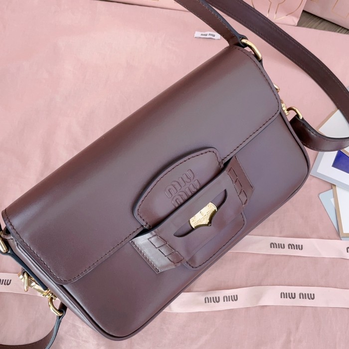 Nappa Leather Shoulder Bag“23*13.5*5CM”-039=