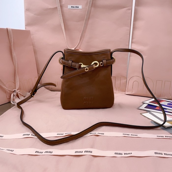 Nappa Leather Bag“18*17*4.5CM”-086=