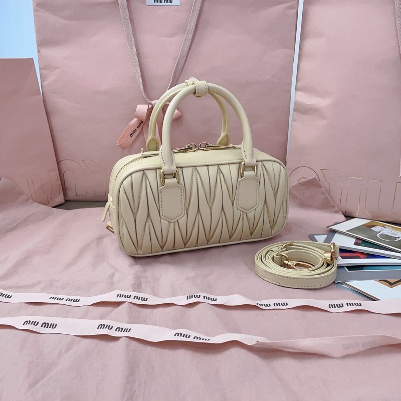 Arcadie Matelassé Nappa Leather Bag“22*10.5*7.5CM”-0301=