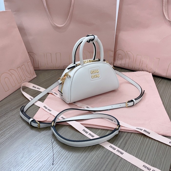 Leather Top-Handle Bag“18*11.5*8CM”-057=