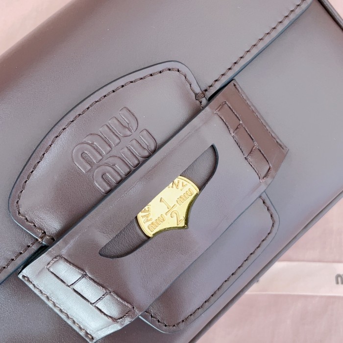 Nappa Leather Shoulder Bag“23*13.5*5CM”-039=