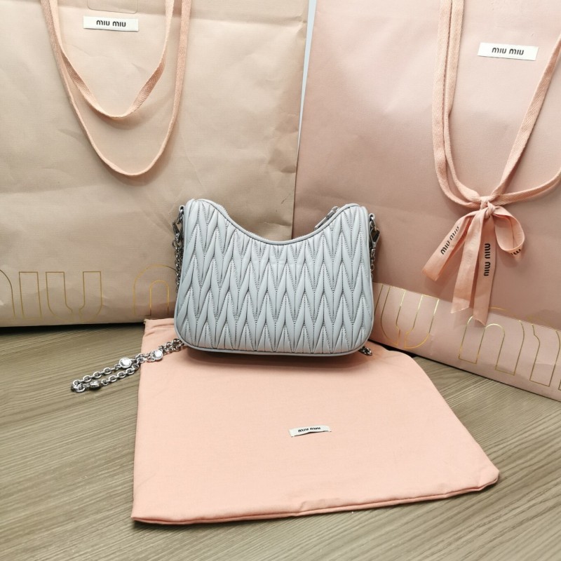 Matelassé Nappa Leather Shoulder Bag“21*16.5*5.5CM”-089=