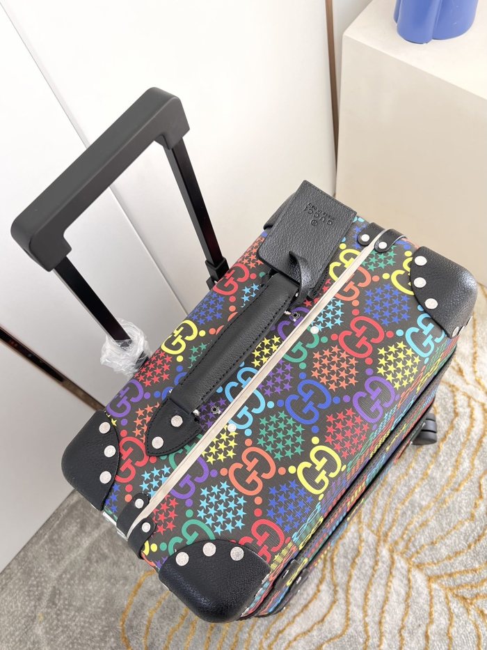 Embossed Leather Trolley 24 inch  -0061=