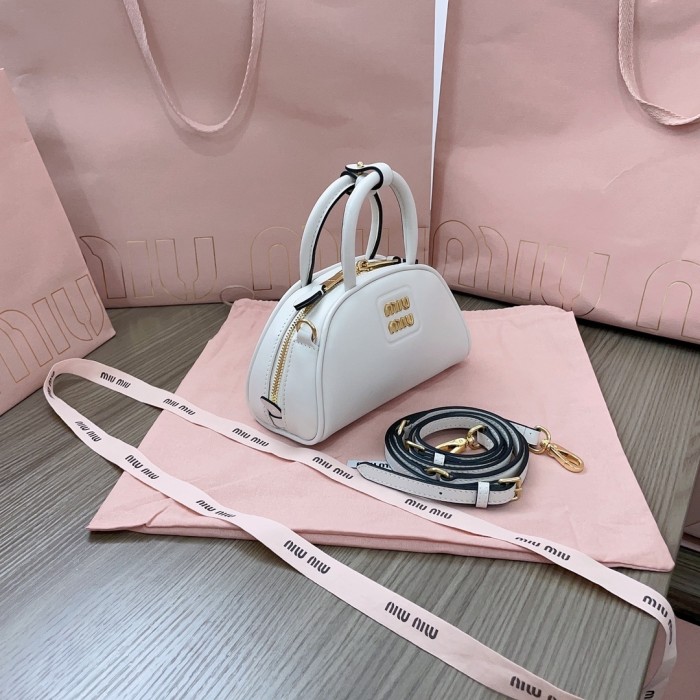 Leather Top-Handle Bag“18*11.5*8CM”-057=