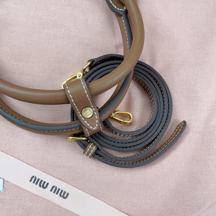 IVY Canvas And Leather Bag“22*14*11CM”-057=