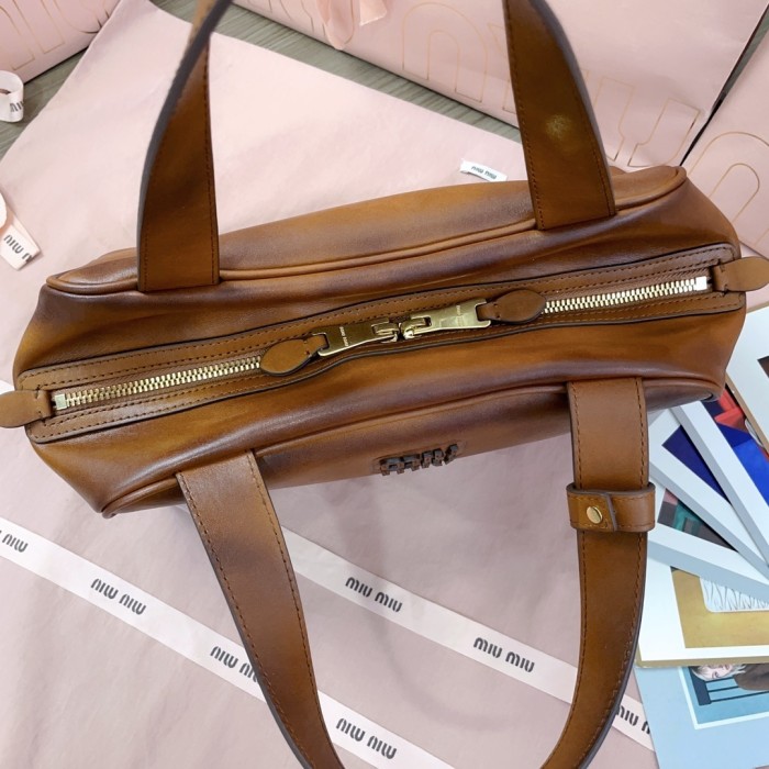 Leather Top-Handle Bag“28*15*13CM”-068=