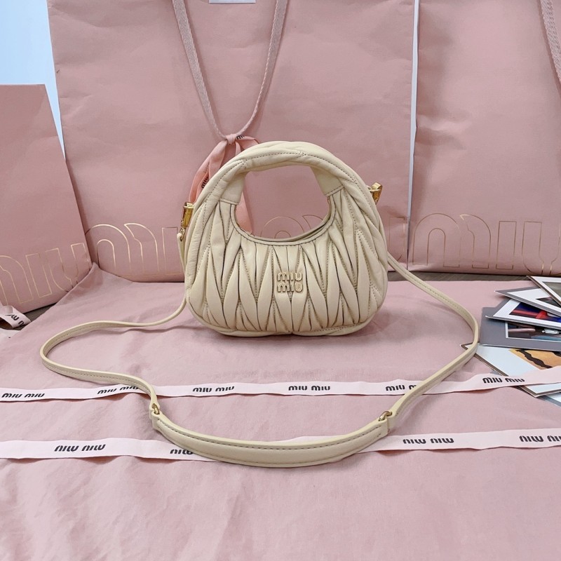 Wander Matelassé Nappa Lleather Hobo Bag“18*10*6CM”-058=