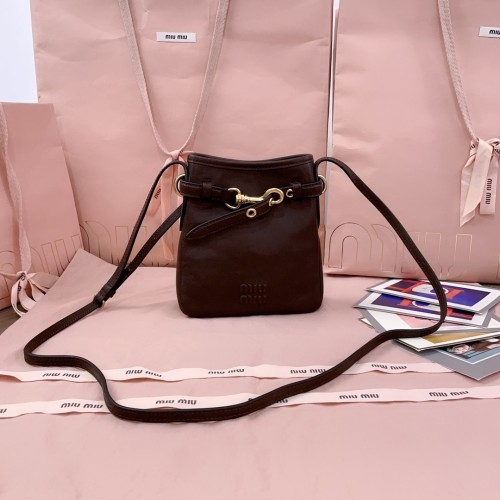 Nappa Leather Bag“18*17*4.5CM”-086=