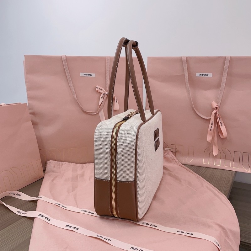 Beau Canvas And Leather Bag“34*23*12CM”-0301=