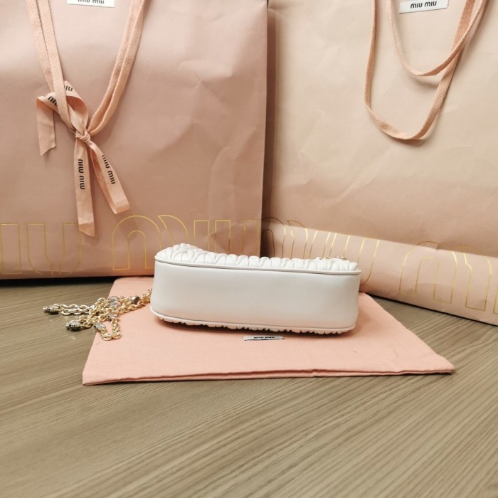 Matelassé Nappa Leather Shoulder Bag“21*16.5*5.5CM”-089=