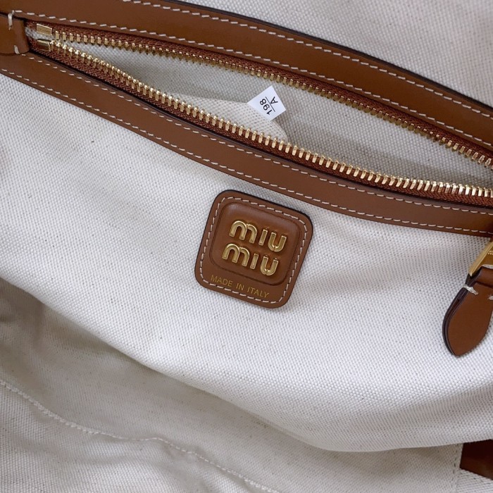Beau Canvas And Leather Bag“34*23*12CM”-0301=