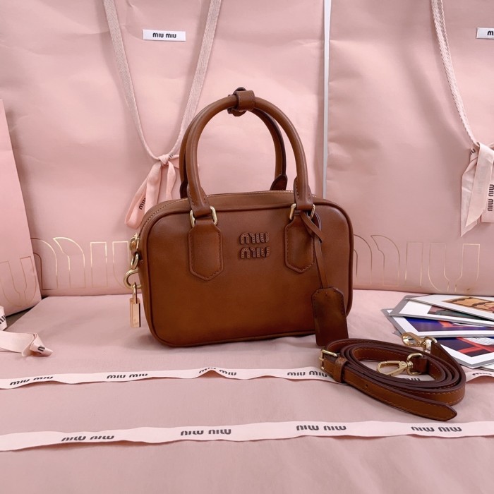 Arcadie Leather Bag“19*13*6CM”-069=
