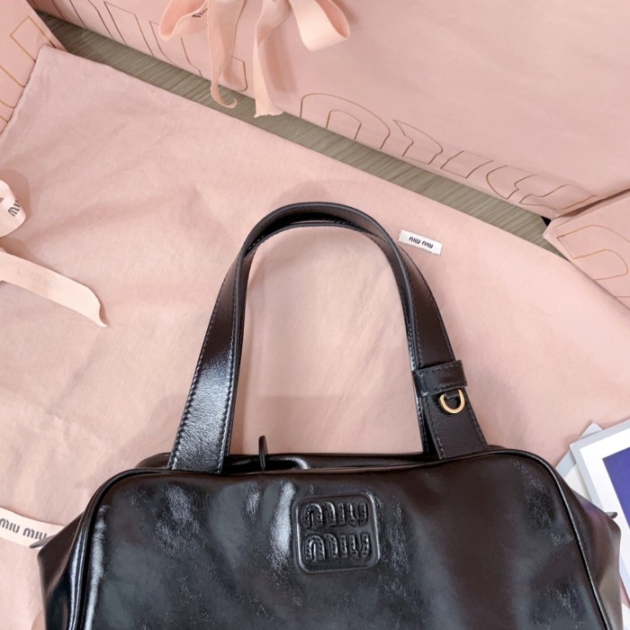 Leather Top-Handle Bag“28*15*13CM”-068=