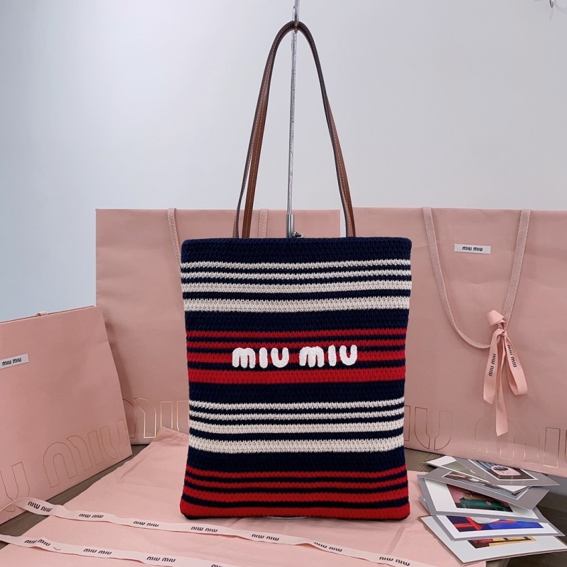 Raffia-Effect Woven Tote Bag“38*30CM”-056=