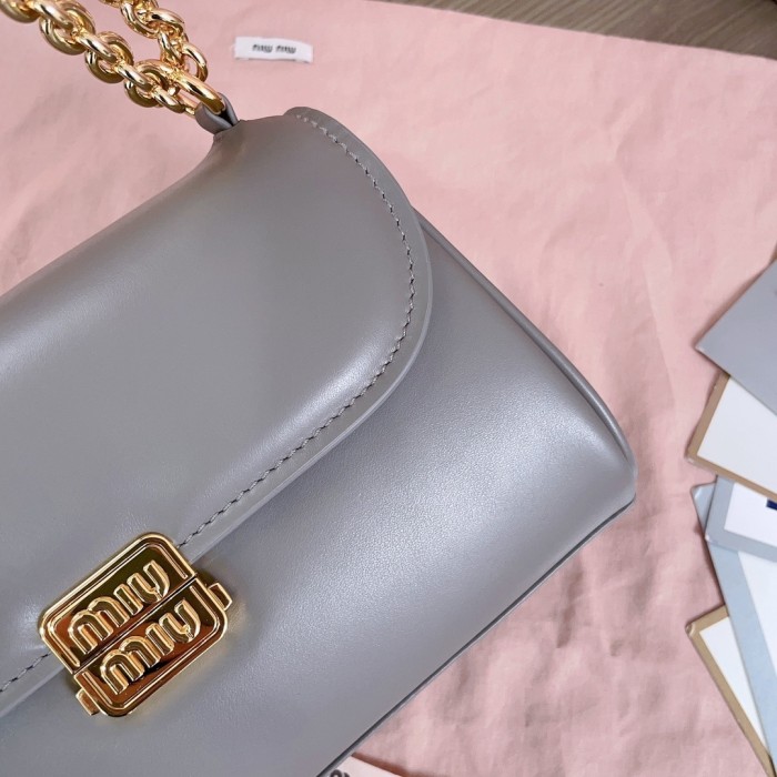Nappa Leather Shoulder Bag“24*13.5*9CM”-0501=