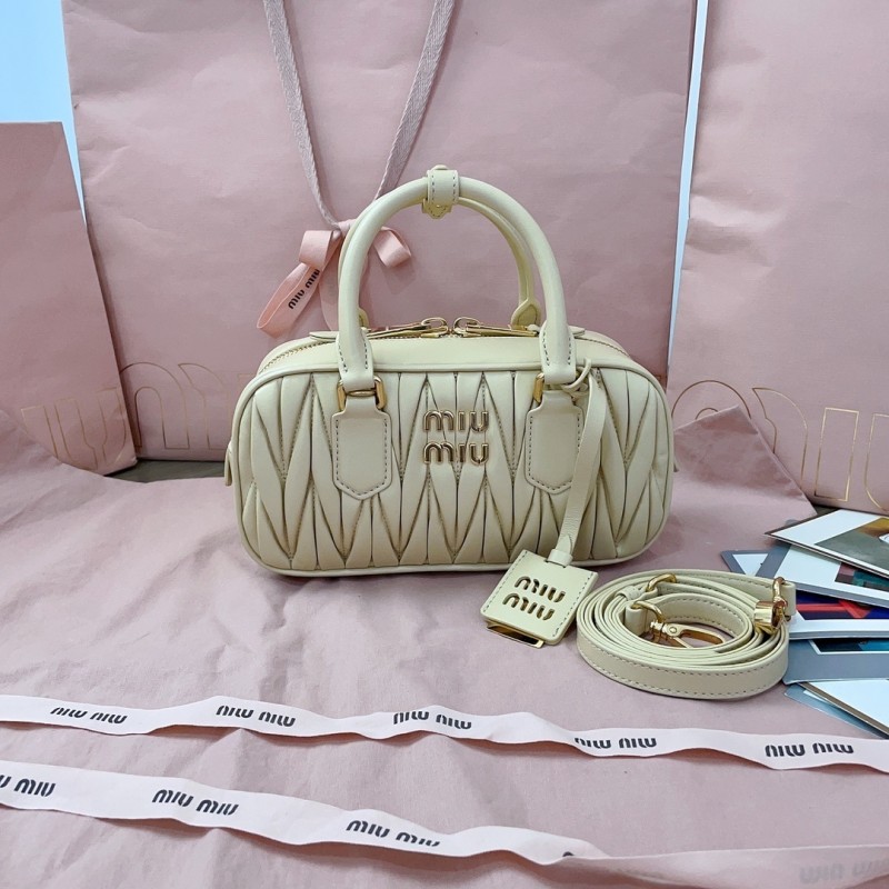 Arcadie Matelassé Nappa Leather Bag“22*10.5*7.5CM”-0301=