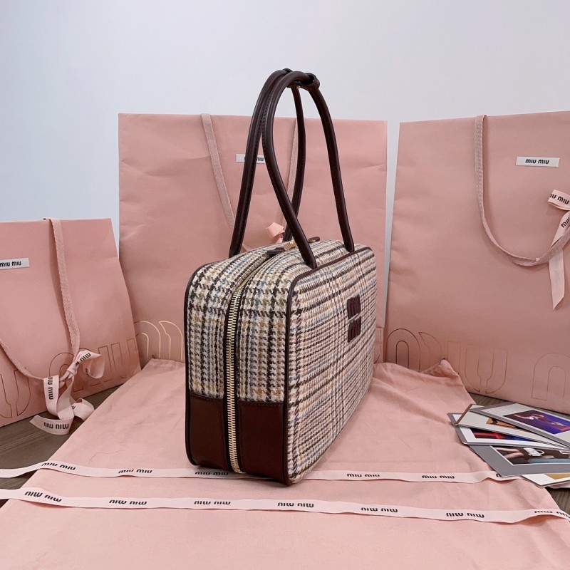 Beau Tartan Bag“34*23*12CM”-0301=