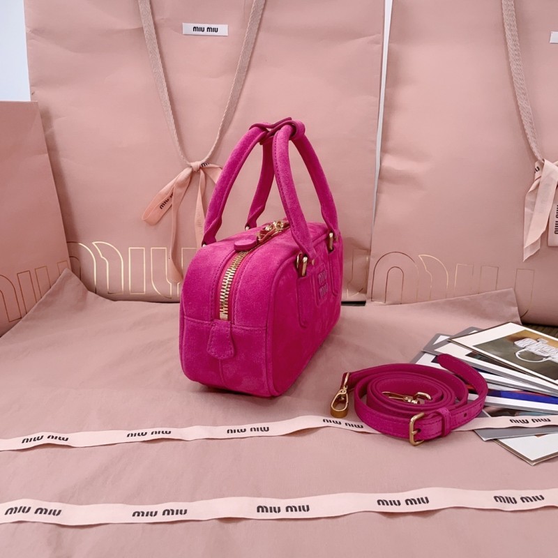 Arcadie Padded Suede Top-Handle Bag“22*10.5*7.5CM”-068=